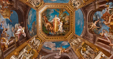 Hand-Painted Vatican Ceiling