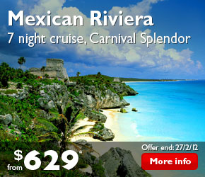Mexican Riviera 7 Night Cruise, Carnival Splendor from $629