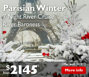 Parisian Winter Holiday 7 Night River Cruise, River Baroness