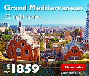 22 Night Grand Mediterranean Cruise on the MSC Fantasia