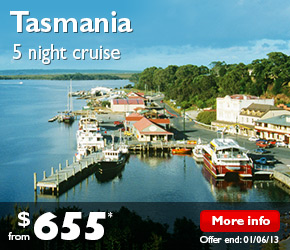 5 Night Tasmania Cruise on the Pacific Jewel