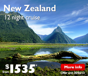12 Night New Zealand Cruise on the Celebrity Solstice