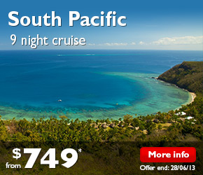 9 Night South Pacific Cruise on the Pacific Jewel