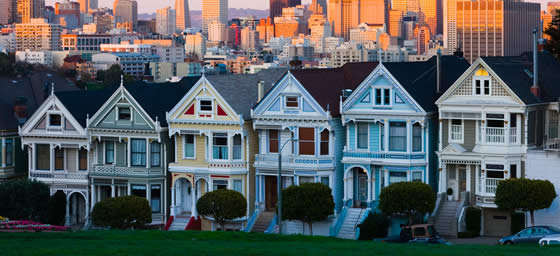 San Francisco:  Painted Ladies, Alamo Park