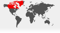 Map showing Canada