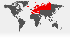 Map showing Europe