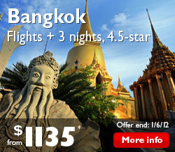 Bangkok Flights + STAY 3 Nights, PAY 2, 4.5-star from $1,135*