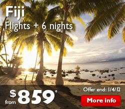 Coral Coast, Fiji Flights + 6 Nights from $859*
