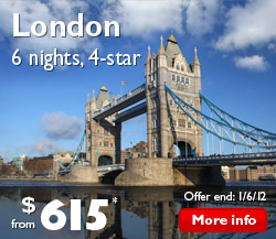 London 6 Nights 4-Star from $615*