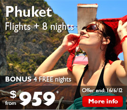Phuket Flights + STAY 8 Nights, PAY 4 from $959*