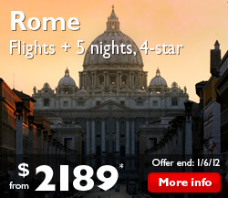 Rome Flights + 5 Nights, 4-Star from $2,189*