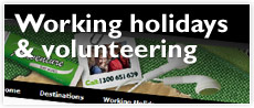 Working holidays & volunteering
