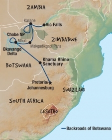 10 Day tour departing Pretoria - Highlights Pretoria, Johannesburg, Maun, Livingstone