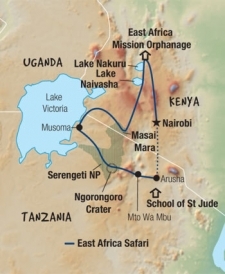 15 Day tour departing Nairobi - Highlights Nairobi, Mto Wa Mbu, Arusha