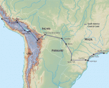 33 Day tour departing Lima - Highlights Lima, Cuzco, Puno, La Paz, Potosi, Sucre, Corumba, Pantanal, Bonito, Dourados, Curitiba, Paranagua, Rio De Janeiro, Puerto Iguazu