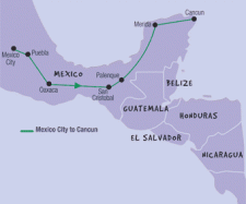 15 Day tour departing Mexico City - Highlights Mexico City, Puebla, Oaxaca, Palenque, Chichen Itza, Cancun