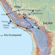 20 Day tour departing Lima - Highlights Lima, Paracas, Arequipa, Puno, Cuzco