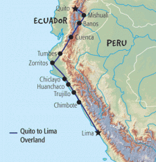 16 Day tour departing Quito - Highlights Quito, Banos, Riobamba, Cuenca, Trujillo, Lima