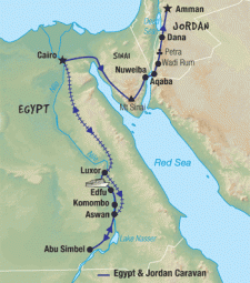15 Day tour departing Cairo - Highlights Cairo, Aswan, Luxor, Petra, Jerash, Amman