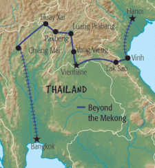 16 Day tour departing Bangkok - Highlights Bangkok, Chiang Mai, Huay Xai, Luang Prabang, Vang Vieng, Vientiane, Lak Sao, Vinh Long, Hanoi