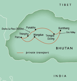9 Day tour departing Paro - Highlights Paro, Thimphu, Punakha, Chendebji Chorten, Bumthang, Wangdue