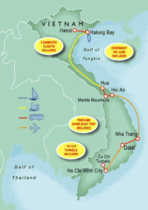 15 Day tour departing Hanoi - Highlights Hanoi, Halong Bay, Hue, Hoi An, Nha Trang, Dalat, Ho Chi Minh City