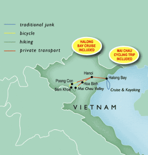 11 Day tour departing Hanoi - Highlights Hanoi, Ho Chi Minh City, Hoa Binh, Halong Bay