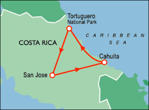 6 Day tour departing San Jose - Highlights San Jose, Cahuita, Tortuguero