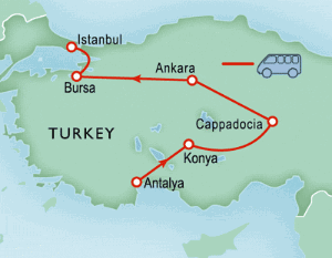 6 Day tour departing Antalya - Highlights Antalya, Ankara, Bursa, Istanbul