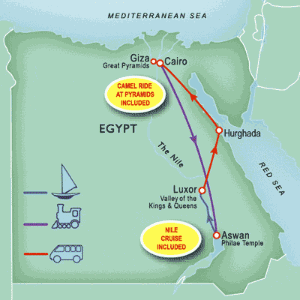 12 Day tour departing Cairo - Highlights Cairo, Aswan, Abu Simbel, Kom Ombo, Edfu, Luxor, Hurghada