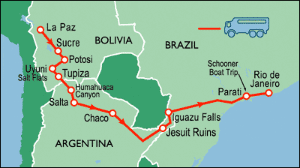 28 Day tour departing La Paz - Highlights La Paz, Rurrenabaque, Uyuni, Sucre, Potosi, Humahuaca, Salta, San Ignacio, Parati, Rio De Janeiro, Puerto Iguazu