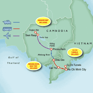 10 Day tour departing Ho Chi Minh City - Highlights Ho Chi Minh City, Can Tho, Cai Rang, Phnom Penh, Siem Reap, Tonle Sap