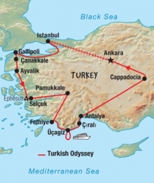 15 Day tour departing Istanbul - Highlights Istanbul, Gallipoli, Ayvalik, Selcuk, Pamukkale, Fethiye, Antalya, Ankara