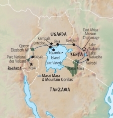 15 Day tour departing Kigali - Highlights Kigali, Ruhengeri, Entebbe, Jinja, Nairobi