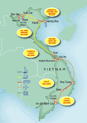 19 Day tour departing Hanoi - Highlights Hanoi, Sapa, Halong Bay, Hue, Hoi An, Nha Trang, Dalat, Ho Chi Minh City