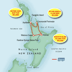 Volcanoes, Mud Pools & Glow-Worms