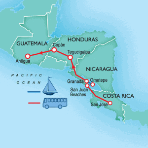 11 Day tour departing San Jose - Highlights San Jose, San Juan del Sur, Granada, Tegucigalpa, Copan, Antigua