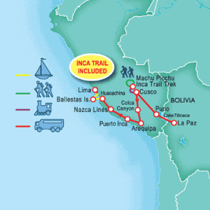 21 Day tour departing La Paz - Highlights La Paz, Puno, Cuzco, Lares, Arequipa, Chivay, Lima
