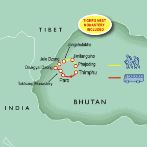 10 Day tour departing Paro - Highlights Paro, Jele Dzong, Jangchulakha, Jimilangtsho, Simkota, Phajoding, Thimphu