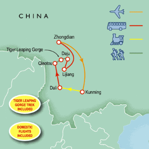 11 Day tour departing Kunming - Highlights Kunming, Dali, Lijiang, Zhongdian