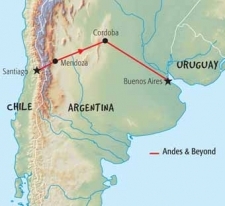 10 Day tour departing Santiago - Highlights Santiago, Mendoza, Buenos Aires