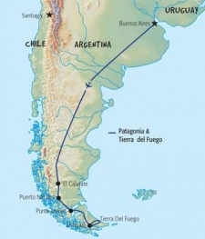 14 Day tour departing Buenos Aires - Highlights Buenos Aires, El Chalten, El Calafate, Perito Moreno, Puerto Natales, Punta Arenas, Ushuaia