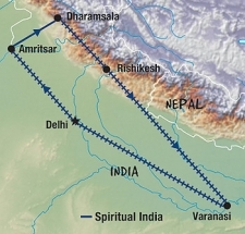 13 Day tour departing Delhi - Highlights Delhi, Amritsar, Dharamsala, Rishikesh, Haridwar, Varanasi