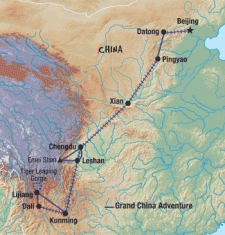 25 Day tour departing Beijing - Highlights Beijing, Datong, Pingyao, Xian, Chengdu, Leshan, Emei Shan, Kunming, Dali, Lijiang