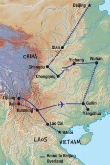 26 Day tour departing Hanoi - Highlights Hanoi, Kunming, Dali, Lijiang, Yangshuo, Yichang, Chengdu, Leshan, Xian, Beijing