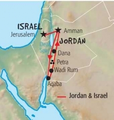 11 Day tour departing Amman - Highlights Amman, Aqaba, Petra, Jerash, Bethlehem, Jerusalem, Nazareth