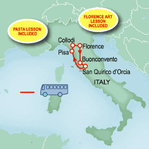 8 Day tour departing Florence - Highlights Florence, Buonconvento, Montalcino, Pisa