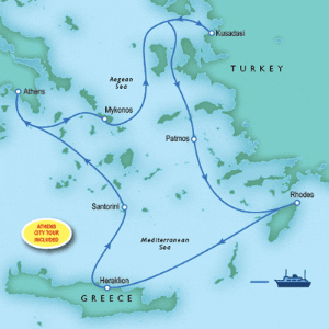 7 Day tour departing Athens - Highlights Athens, Kusadasi, Patmos, Heraklion, Santorini