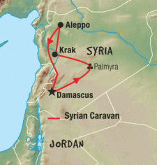 8 Day tour departing Damascus - Highlights Damascus, Palmyra, Hama, Aleppo