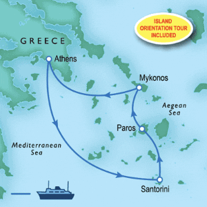 9 Day tour departing Athens - Highlights Athens, Santorini, Paros, Delos